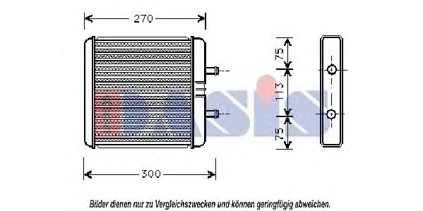 Imagine Schimbator caldura, incalzire habitaclu AKS DASIS 409000N