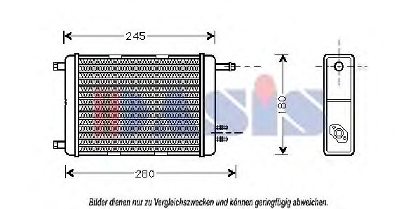 Imagine Schimbator caldura, incalzire habitaclu AKS DASIS 409001N