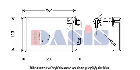 Imagine Schimbator caldura, incalzire habitaclu AKS DASIS 409200N