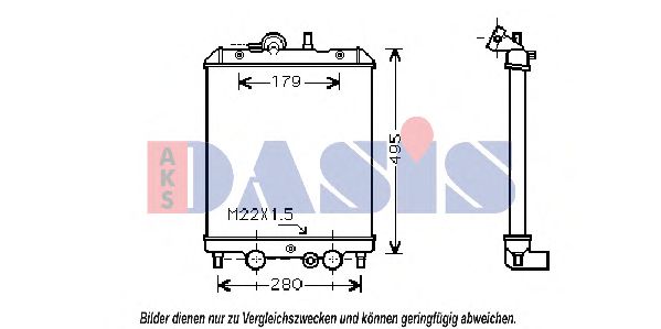 Imagine Radiator, racire motor AKS DASIS 430015N