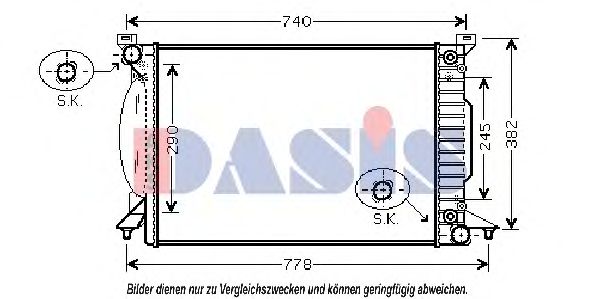 Imagine Radiator, racire motor AKS DASIS 480040N