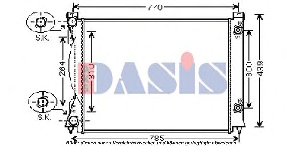 Imagine Radiator, racire motor AKS DASIS 480051N