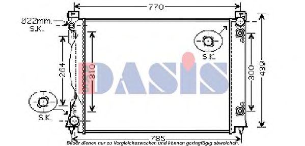 Imagine Radiator, racire motor AKS DASIS 480053N