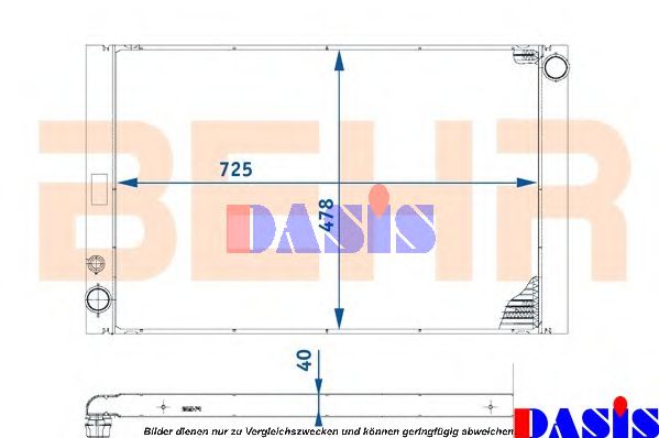 Imagine Radiator, racire motor AKS DASIS 480055N