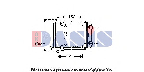 Imagine Radiator, racire motor AKS DASIS 480062N