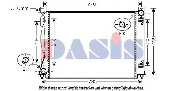 Imagine Radiator, racire motor AKS DASIS 480063N