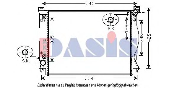 Imagine Radiator, racire motor AKS DASIS 480071N