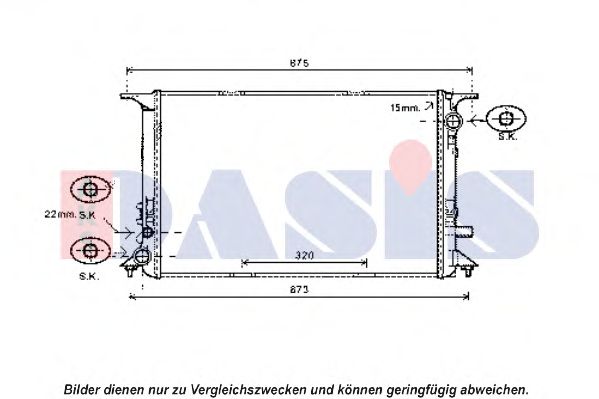 Imagine Radiator, racire motor AKS DASIS 480078N