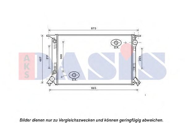 Imagine Radiator, racire motor AKS DASIS 480080N