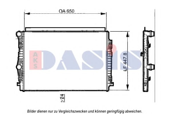 Imagine Radiator, racire motor AKS DASIS 480093N