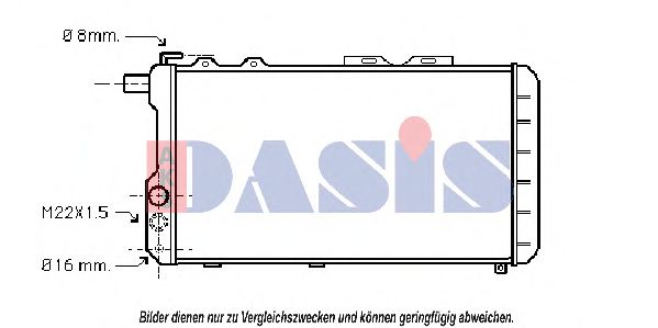 Imagine Radiator, racire motor AKS DASIS 480160N