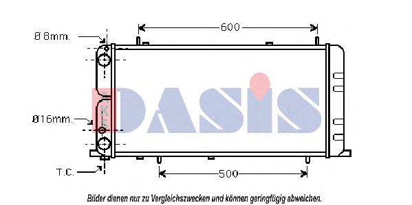 Imagine Radiator, racire motor AKS DASIS 480710N