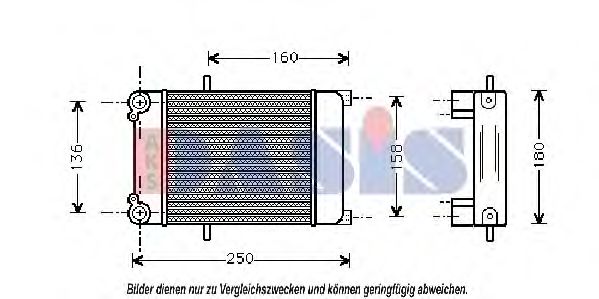 Imagine Radiator ulei, ulei motor AKS DASIS 486140N