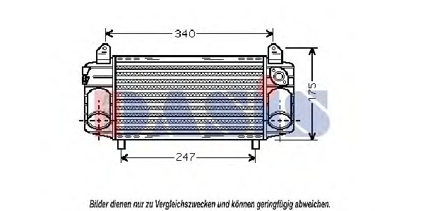 Imagine Intercooler, compresor AKS DASIS 487002N