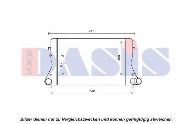 Imagine Intercooler, compresor AKS DASIS 487008N