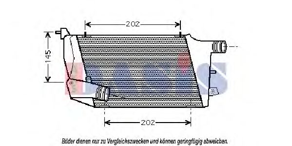 Imagine Intercooler, compresor AKS DASIS 487013N