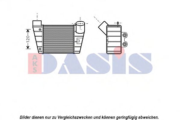 Imagine Intercooler, compresor AKS DASIS 487017N