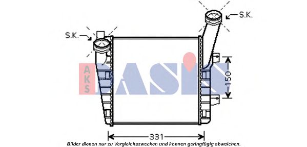 Imagine Intercooler, compresor AKS DASIS 487018N