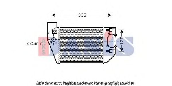 Imagine Intercooler, compresor AKS DASIS 487022N