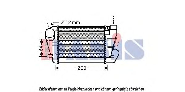 Imagine Intercooler, compresor AKS DASIS 487023N