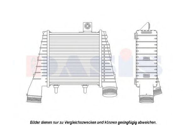 Imagine Intercooler, compresor AKS DASIS 487035N