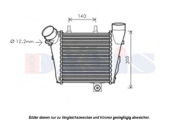 Imagine Intercooler, compresor AKS DASIS 487036N