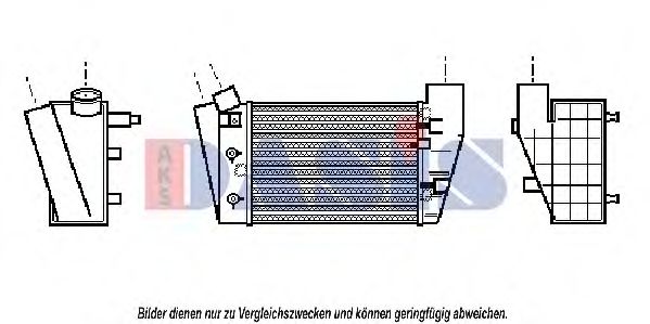 Imagine Intercooler, compresor AKS DASIS 487250N