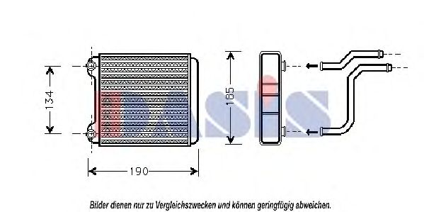 Imagine Schimbator caldura, incalzire habitaclu AKS DASIS 489002N