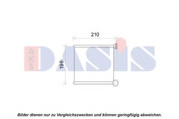 Imagine Schimbator caldura, incalzire habitaclu AKS DASIS 489011N