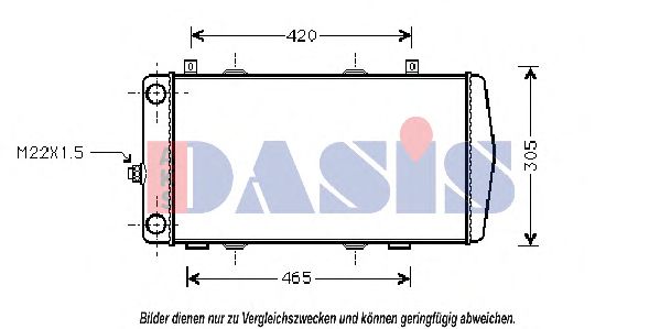 Imagine Radiator, racire motor AKS DASIS 490002N