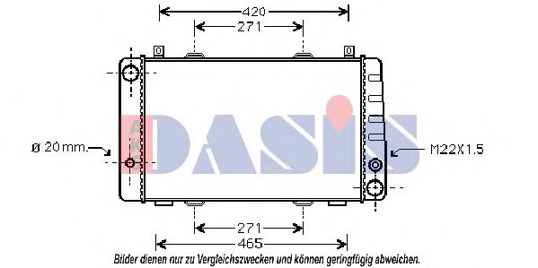 Imagine Radiator, racire motor AKS DASIS 490005N