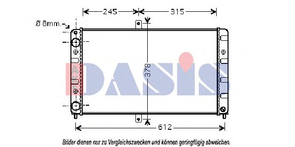 Imagine Radiator, racire motor AKS DASIS 490011N