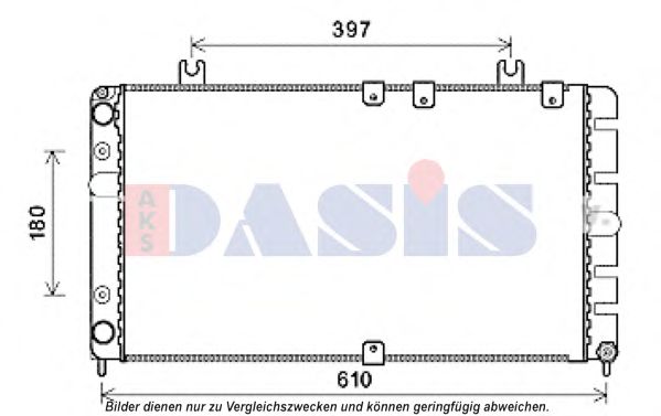 Imagine Radiator, racire motor AKS DASIS 490015N