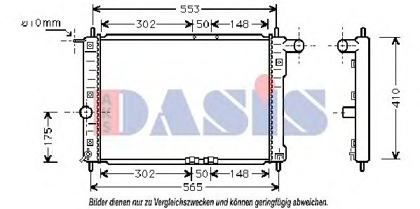 Imagine Radiator, racire motor AKS DASIS 510005N