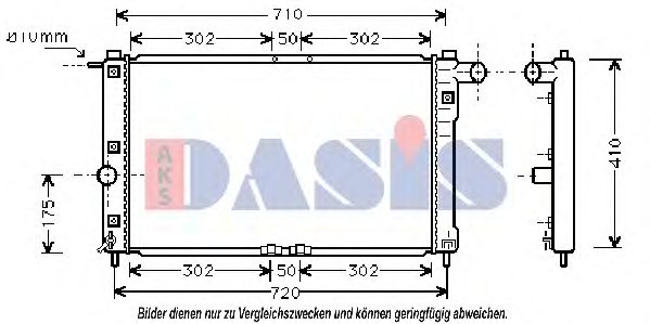 Imagine Radiator, racire motor AKS DASIS 510007N