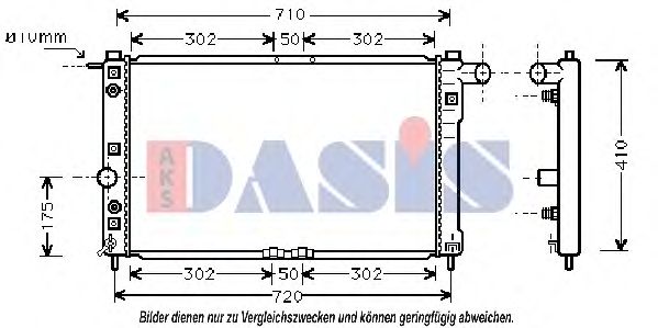 Imagine Radiator, racire motor AKS DASIS 510008N