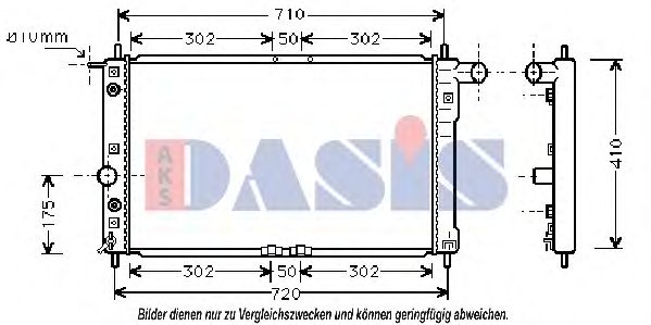 Imagine Radiator, racire motor AKS DASIS 510011N