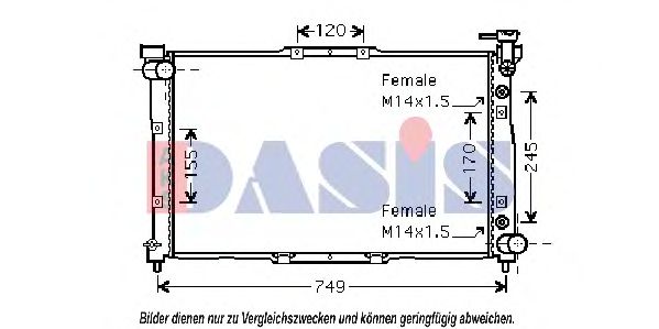 Imagine Radiator, racire motor AKS DASIS 510016N