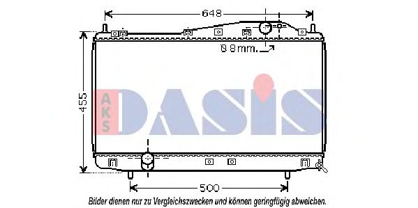 Imagine Radiator, racire motor AKS DASIS 510022N