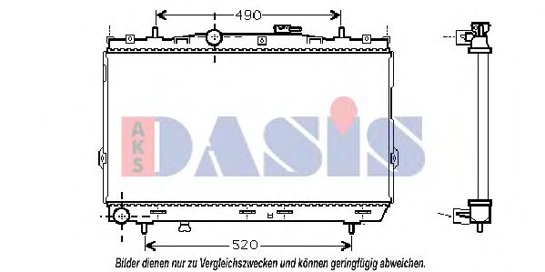 Imagine Radiator, racire motor AKS DASIS 510025N