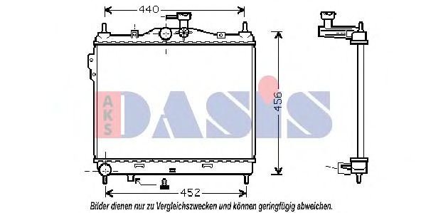 Imagine Radiator, racire motor AKS DASIS 510028N