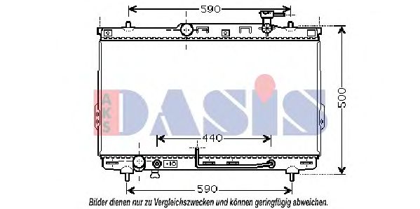 Imagine Radiator, racire motor AKS DASIS 510034N