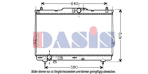 Imagine Radiator, racire motor AKS DASIS 510037N