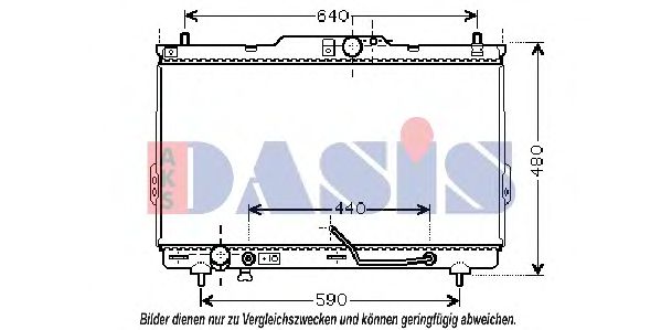 Imagine Radiator, racire motor AKS DASIS 510038N