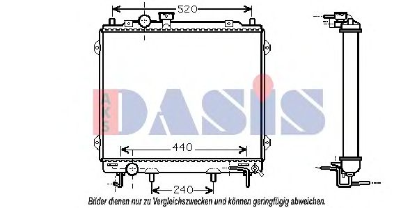 Imagine Radiator, racire motor AKS DASIS 510039N