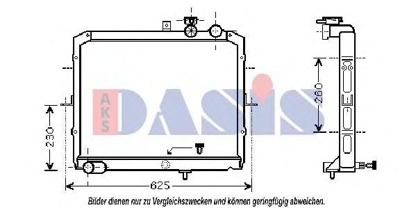 Imagine Radiator, racire motor AKS DASIS 510047N