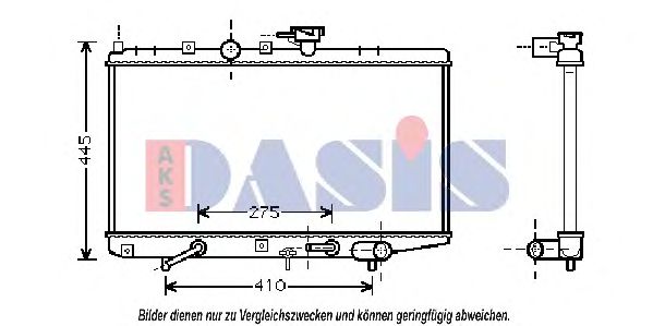 Imagine Radiator, racire motor AKS DASIS 510048N