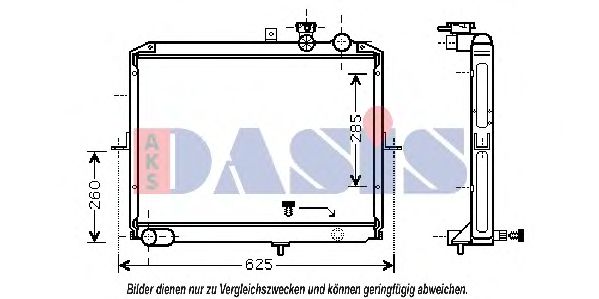 Imagine Radiator, racire motor AKS DASIS 510055N