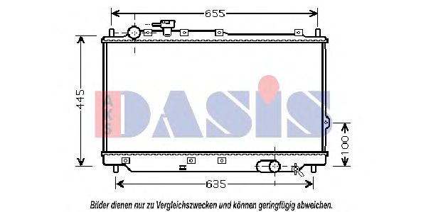 Imagine Radiator, racire motor AKS DASIS 510062N