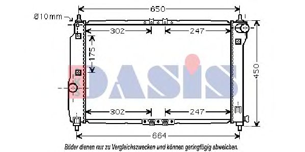 Imagine Radiator, racire motor AKS DASIS 510066N